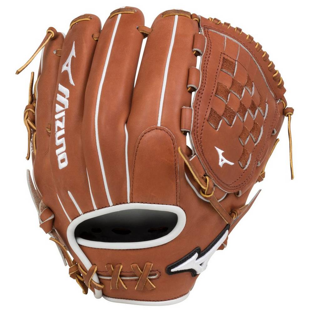 Luva Mizuno Softball Pro Select Fastpitch 12" - Mulher - Marrom - IZKQP6471